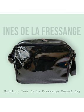 Uniqlo x Ines De La Fressange Patent Shoulder Bag - See Photos